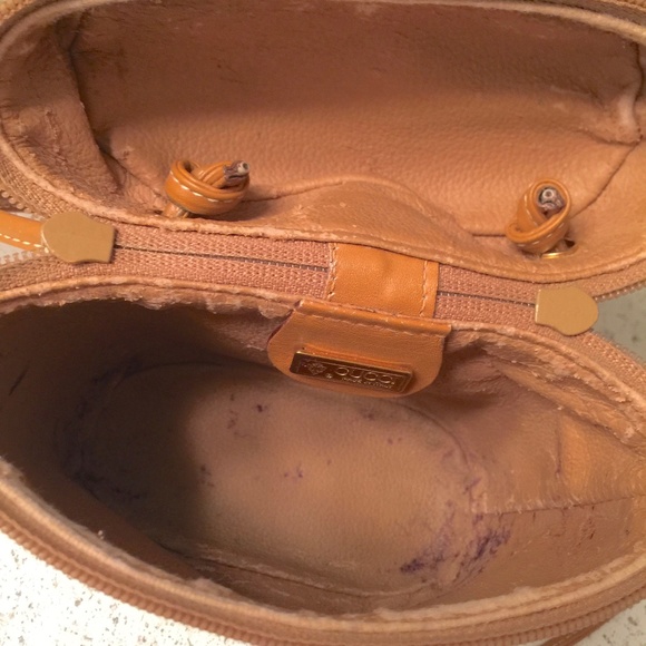 *Rare* Auth Gucci Vintage Binocular Style Logo Crossbody GG Monogram Canvas Bag - Picture 10 of 16